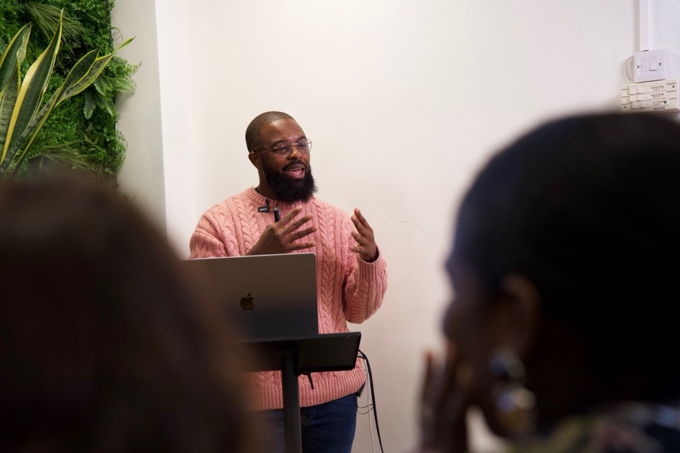 Gerald Vanderpuye leading an AI workshop funded by Lambeth Council